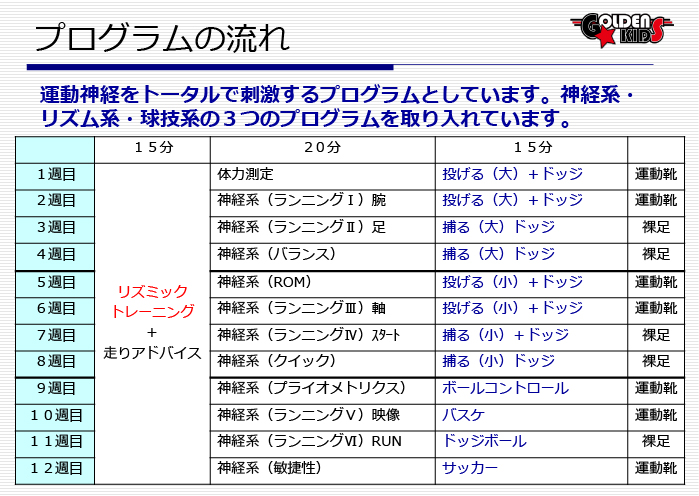 プログラム内容